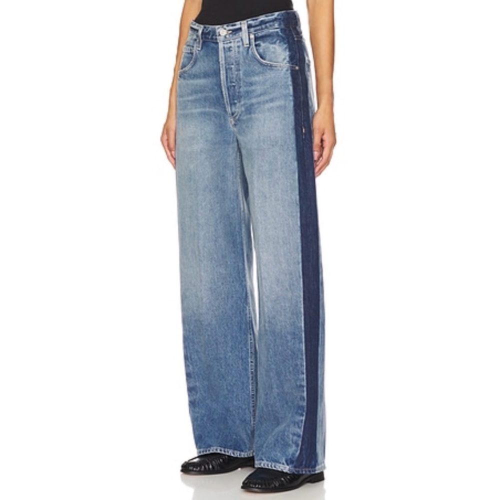 Citizens Of Humanity Ayla Baggy Tuxedo Stripe Jeans - Size 27